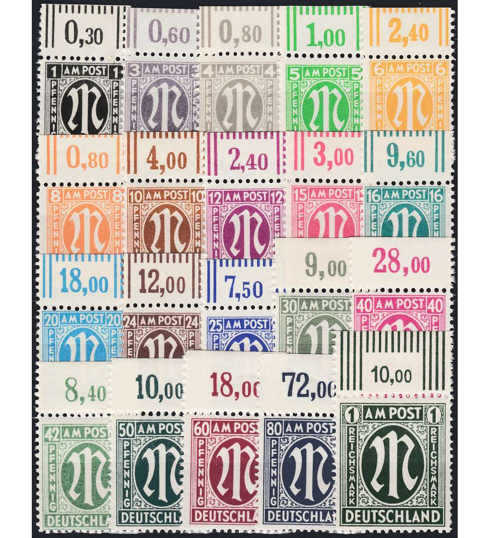 Alliierte Besetzung Nr. 16-35 postfrisch ** Oberrandsatz