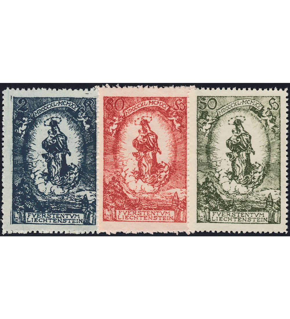 West-Europa 300 ver. Werte mit Liechtenstein Nr. 40-42