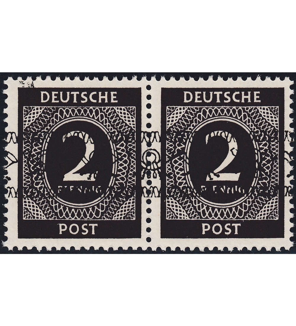 Bi-Zone Nr. 52 I AF 0 I postfrisch, Aufrduckfehler