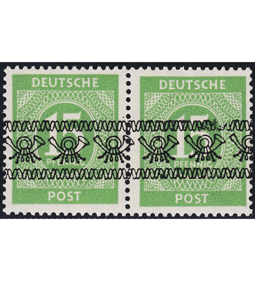 Bi-Zone Nr. 58 I AF 0 II postfrisch, Aufrduckfehler