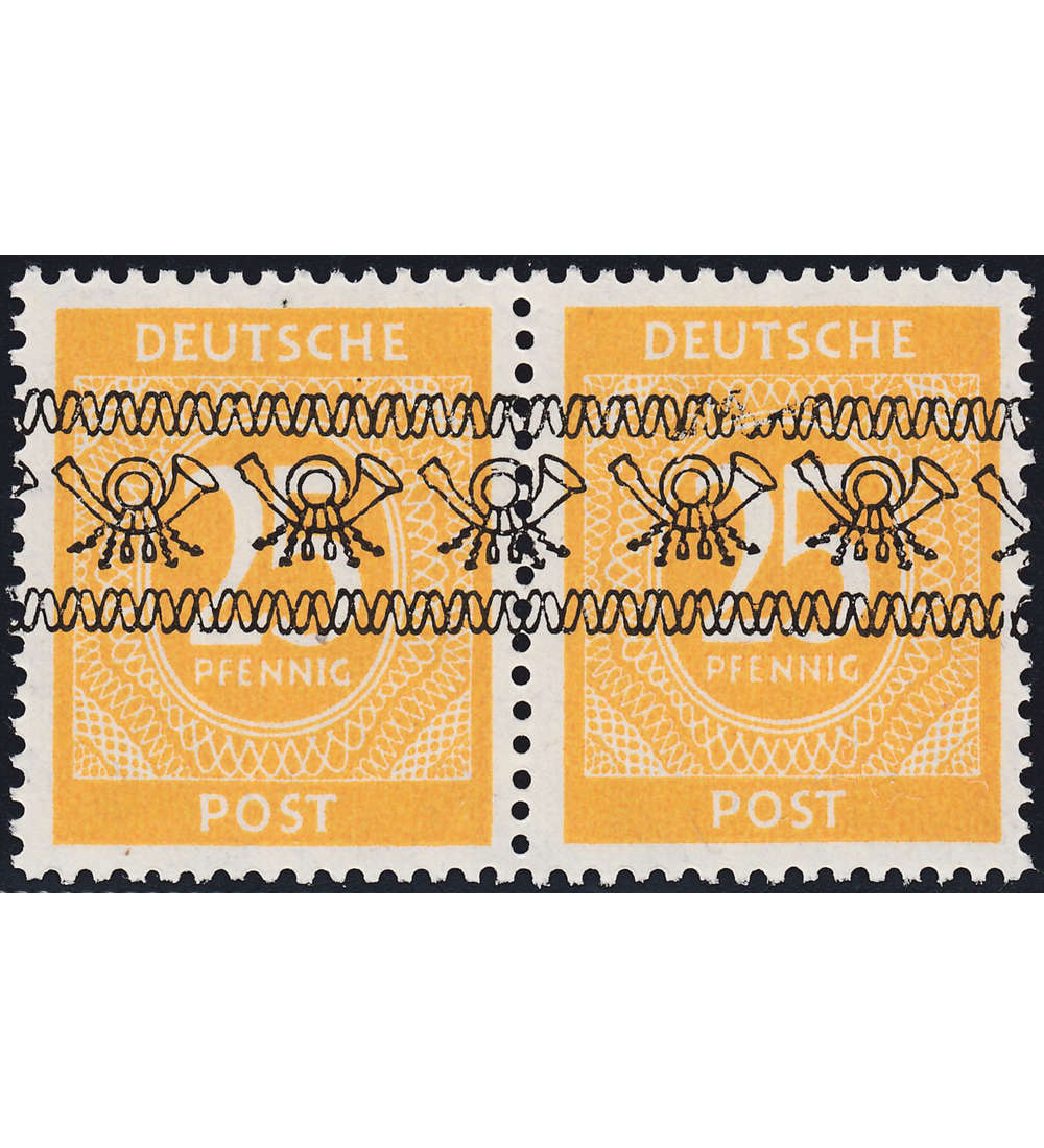 Bi-Zone Nr. 62 I AF 0 II postfrisch, Aufrduckfehler