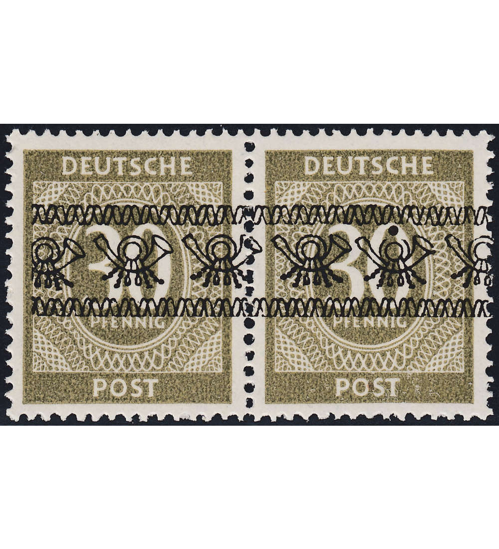 Bi-Zone Nr. 63 I AF 0 I postfrisch, Aufrduckfehler