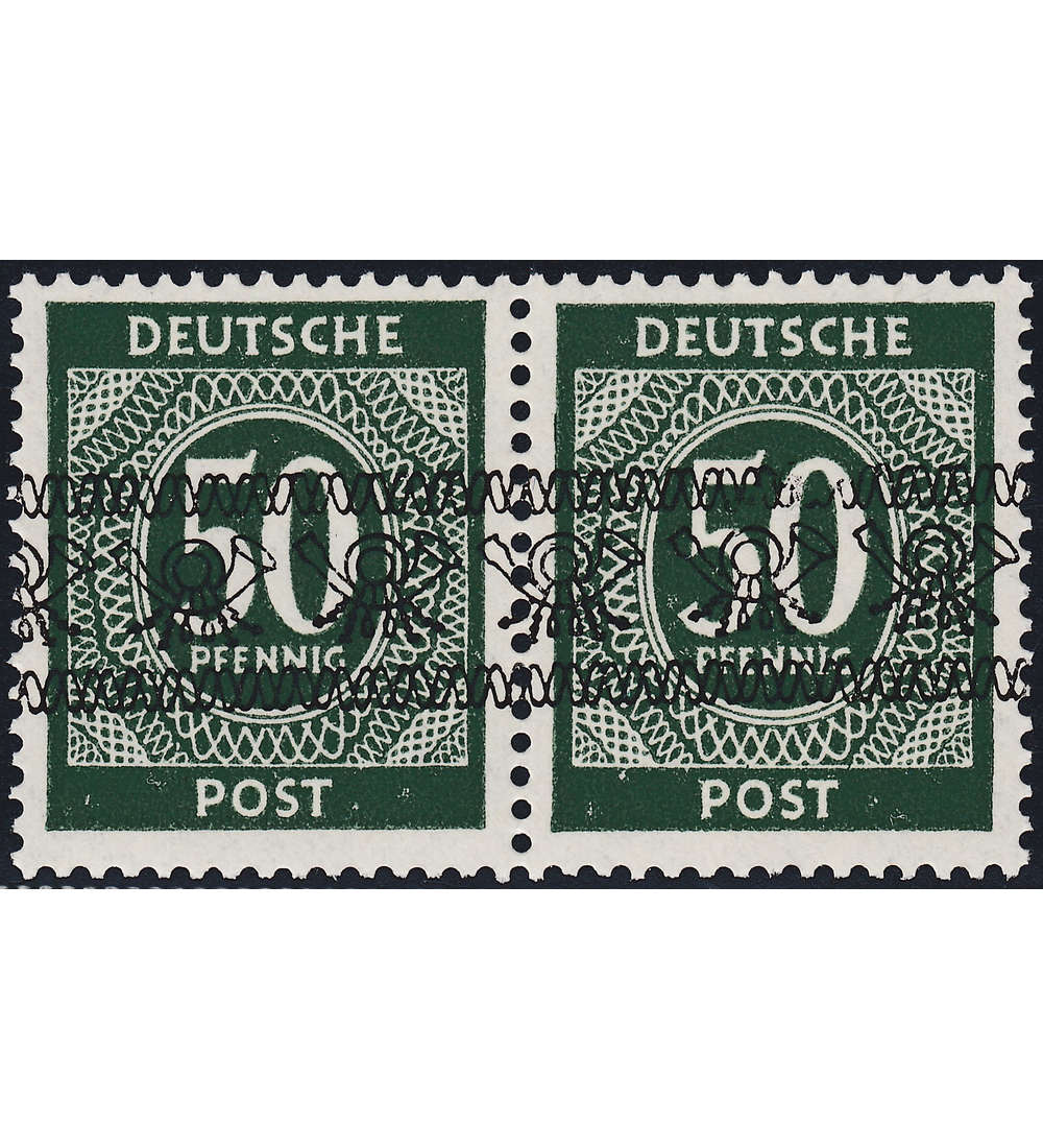 Bi-Zone Nr. 66 I AF 0 II postfrisch, Aufrduckfehler