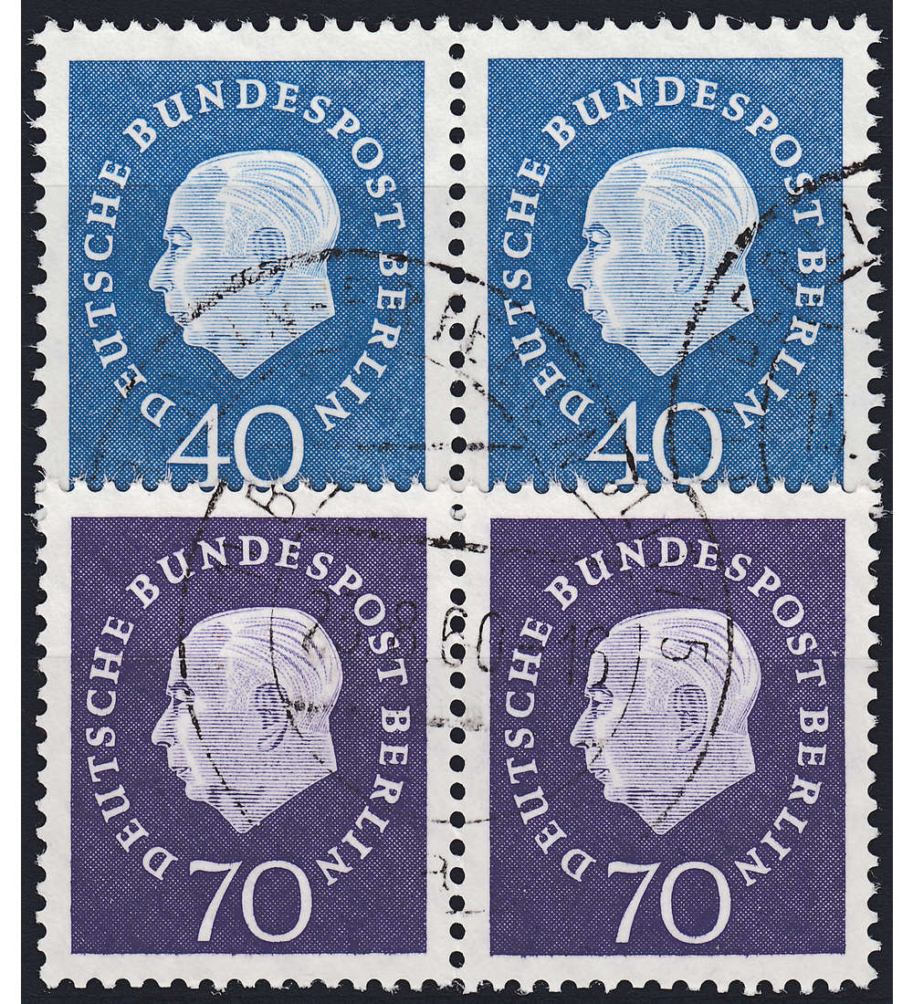 Berlin Nr. 185-186 gestempelt waagerechte Paare