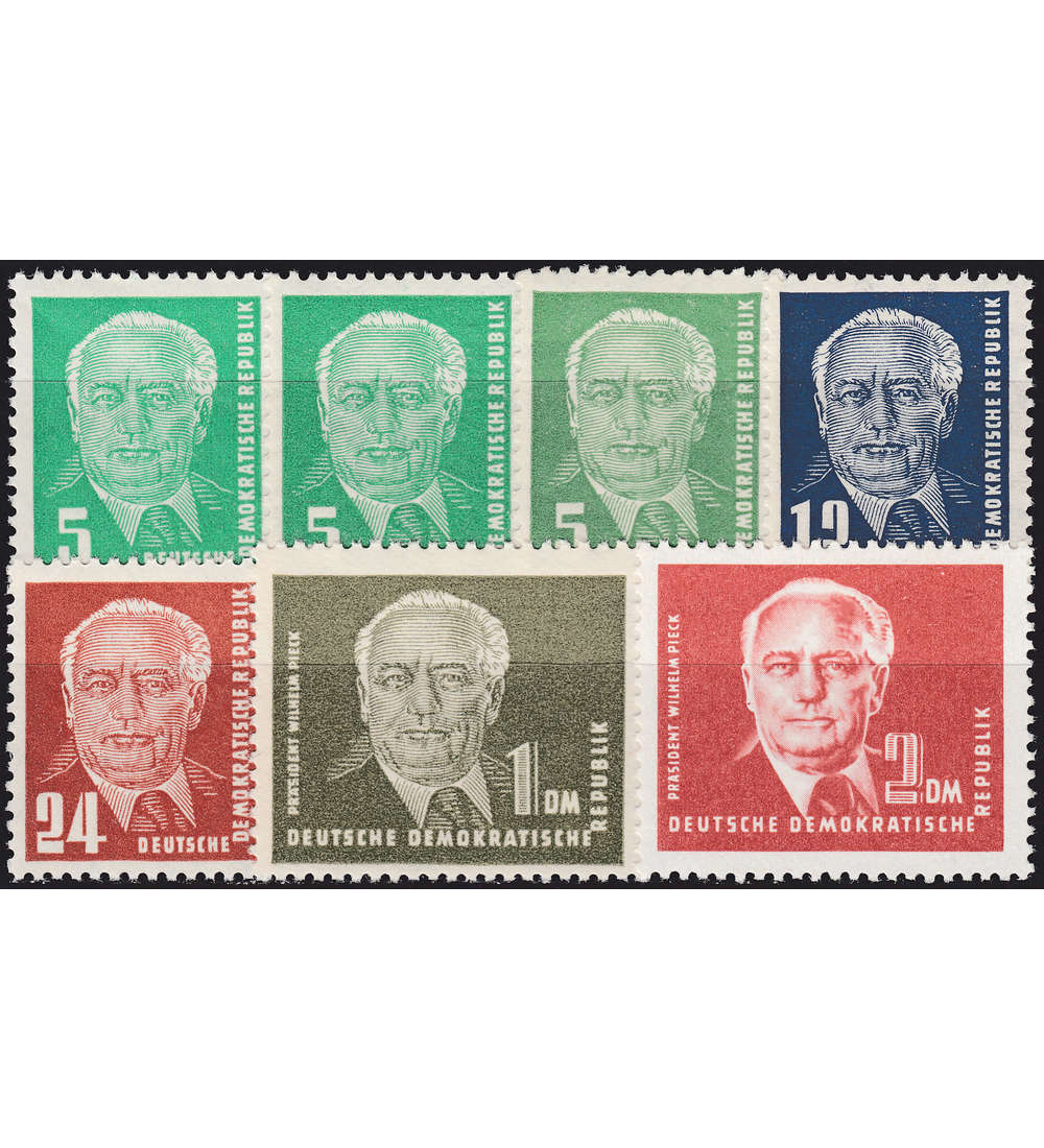 DDR Pieck 1952 postfrisch ** alle Werte typgeprft und signiert