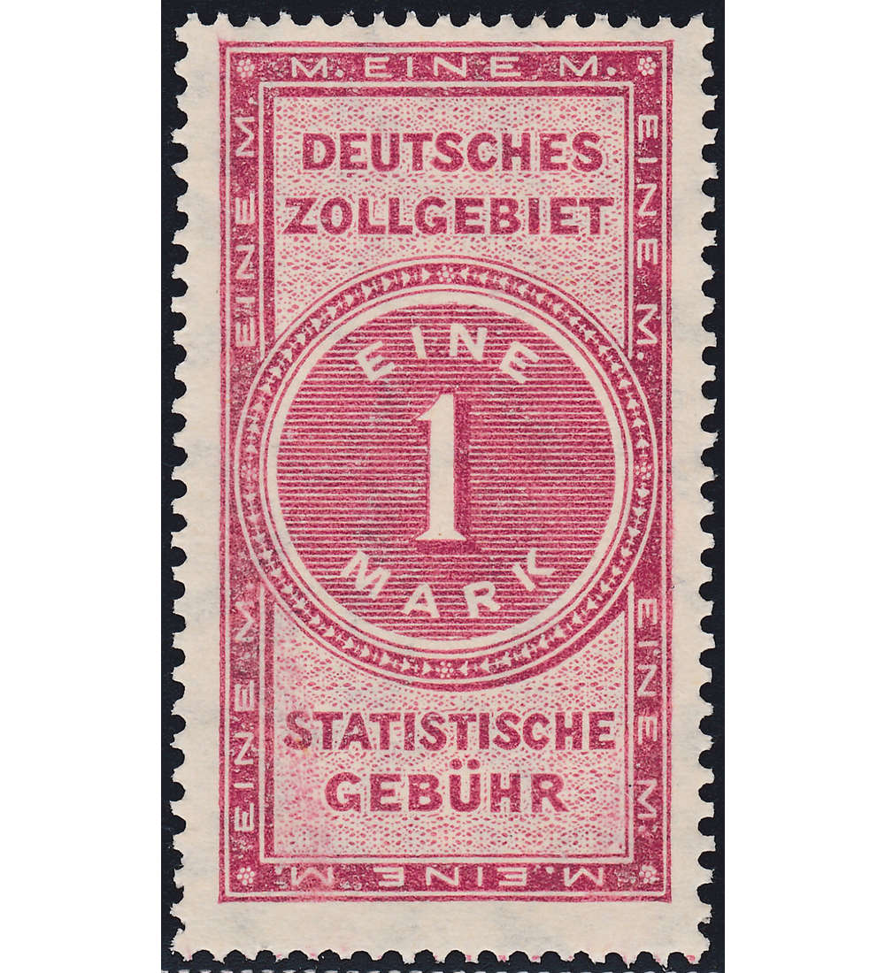 Deutsches Reich-Zollmarke postfrisch ** Ausgabe fr das dt. Zollgebiet