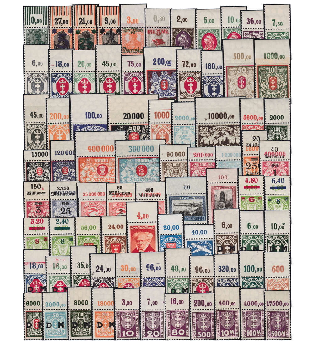 Danzig - Oberrnder postfrisch **  80 verschiedene Werte