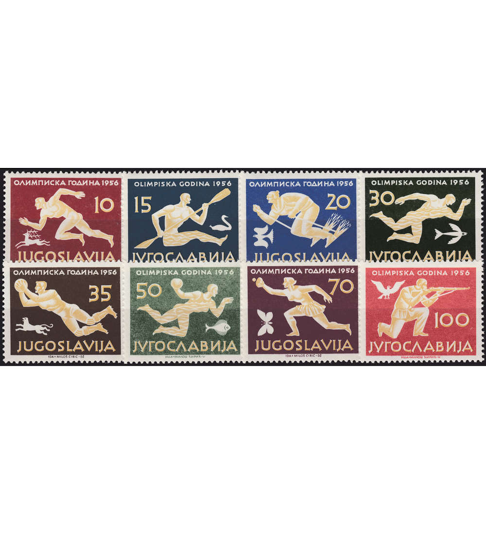 Jugoslawien Nr. 804-811 postfrisch ** Olympiade 1956