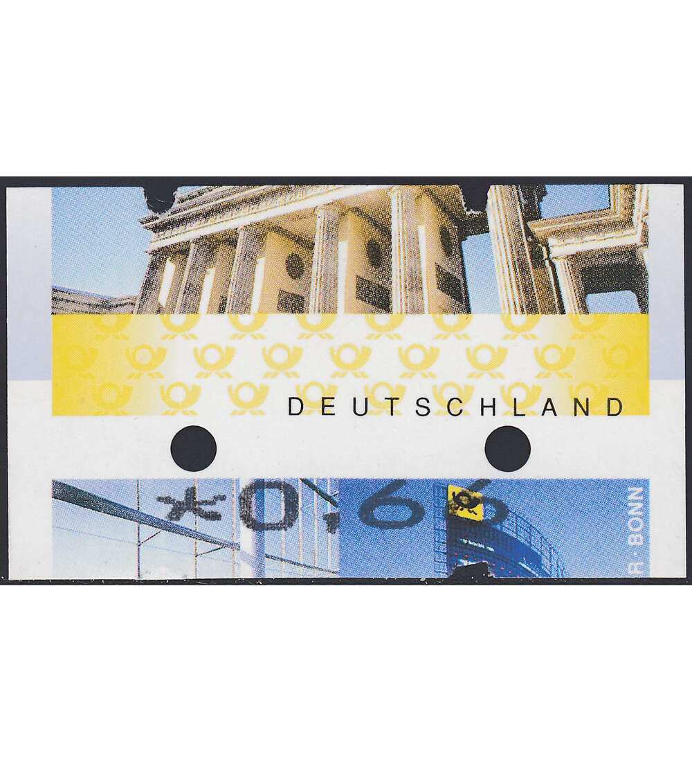 BRD ATM - Verschnitt I oben: Brandenburger Tor unten: Post Tower