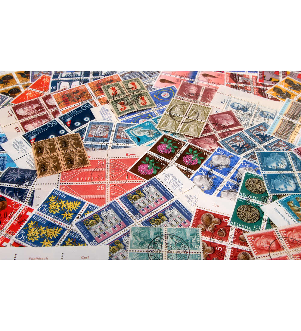 Schweiz Viererblcke gestempelt mit Block 19