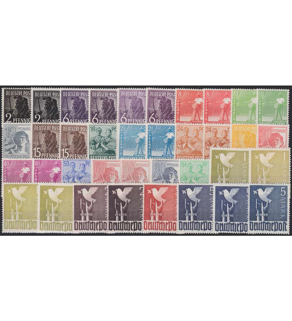 Gemeinschaftsaus.-Farbnuancen Kontrollratsausgabe 1947