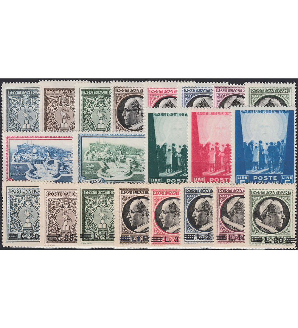 Vatikan 1945 postfrisch ** Nr. 103-123