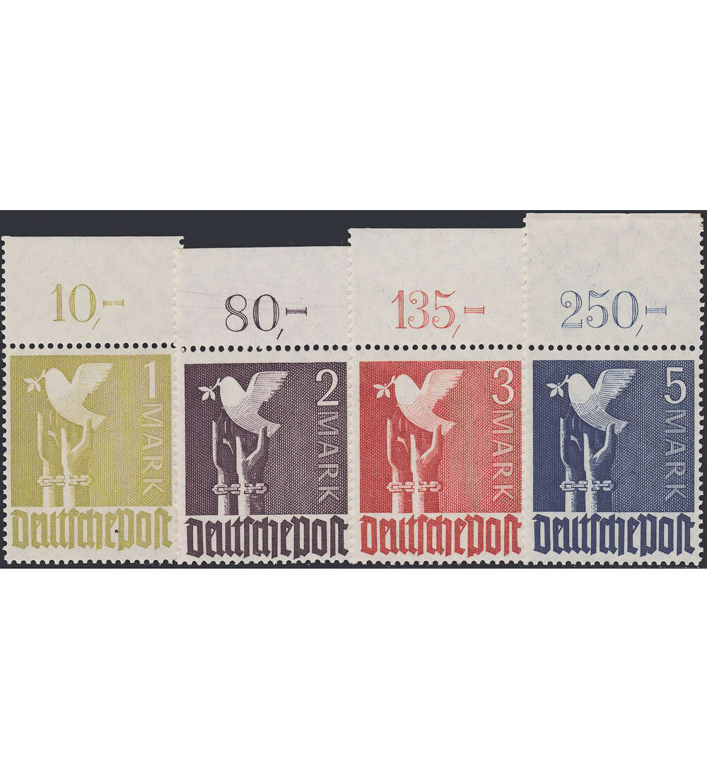 All. Besetzung - Markwerte Oberrand Nr. 959-962 POR durchgez�hnt