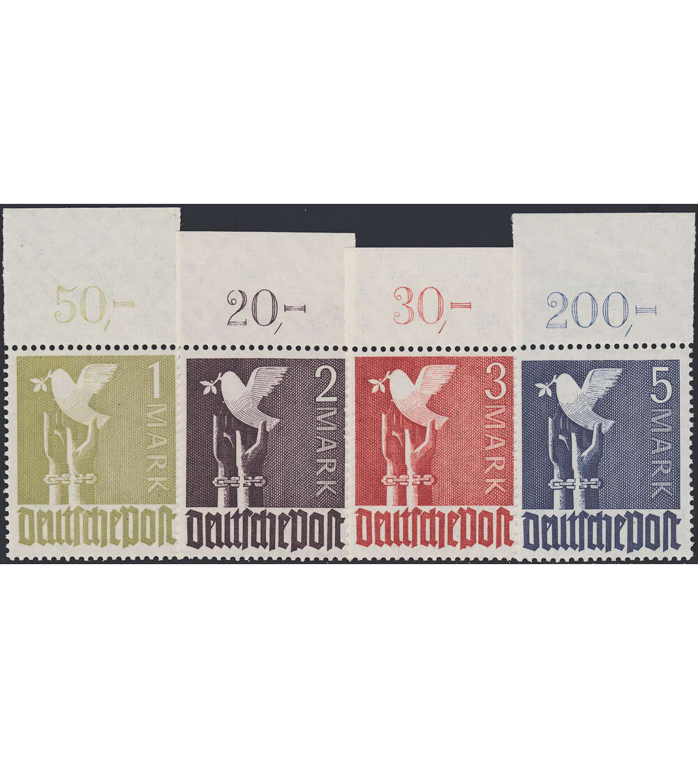 All. Besetzung - Markwerte Oberrand Nr. 959-962 POR nicht durchgez�hnt