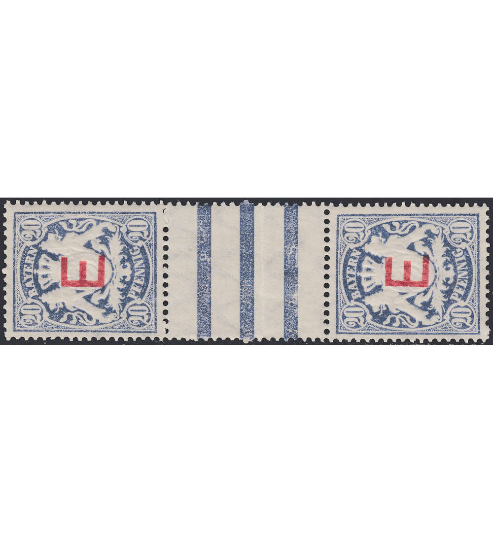 Bayern - Zwischenstegpaar Nr. D 4 ZS postfrisch **