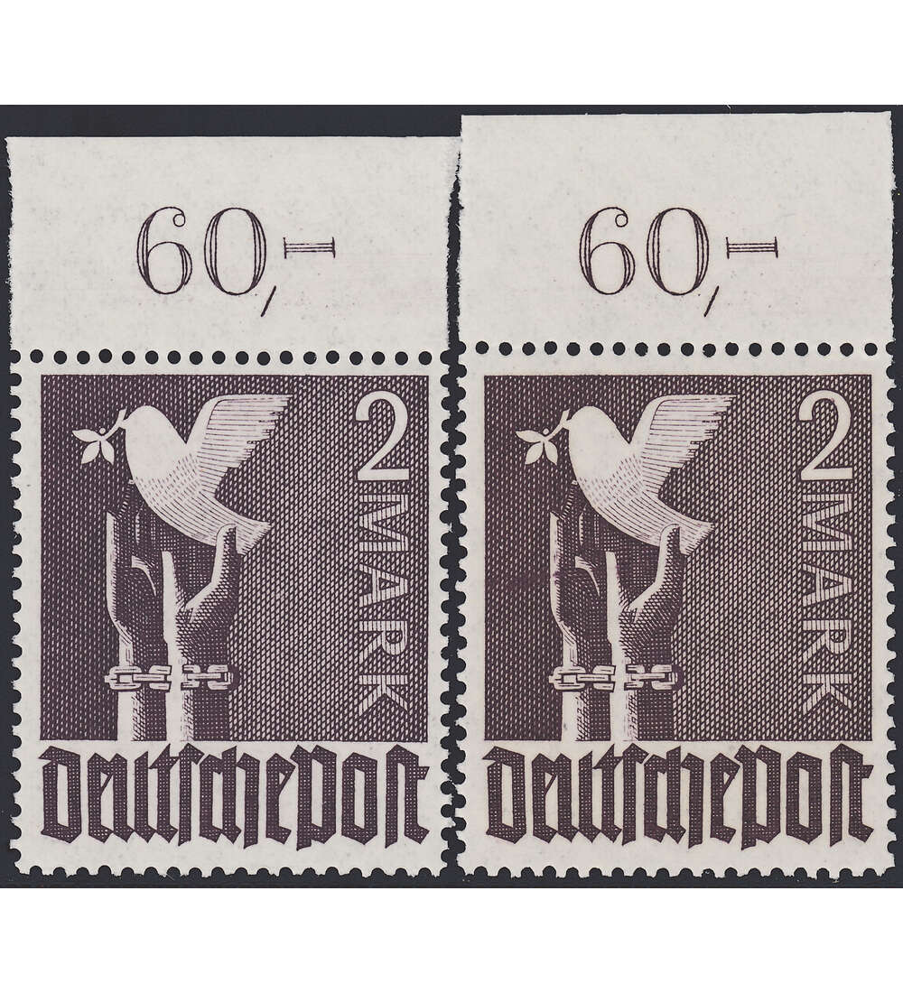 Alliierte Besetzung Oberrand Nr. 960 a+b POR nicht durchgez�hnt postfrisch