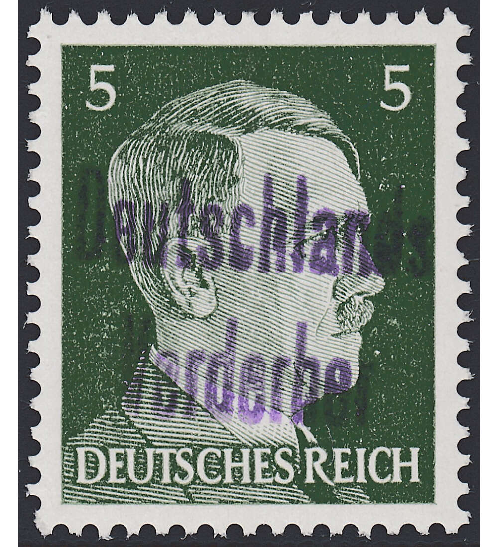 Dt. Lokalausgabe Meien Nr. 5 postfrisch  5 Pfg Hitler mit Aufdruck 