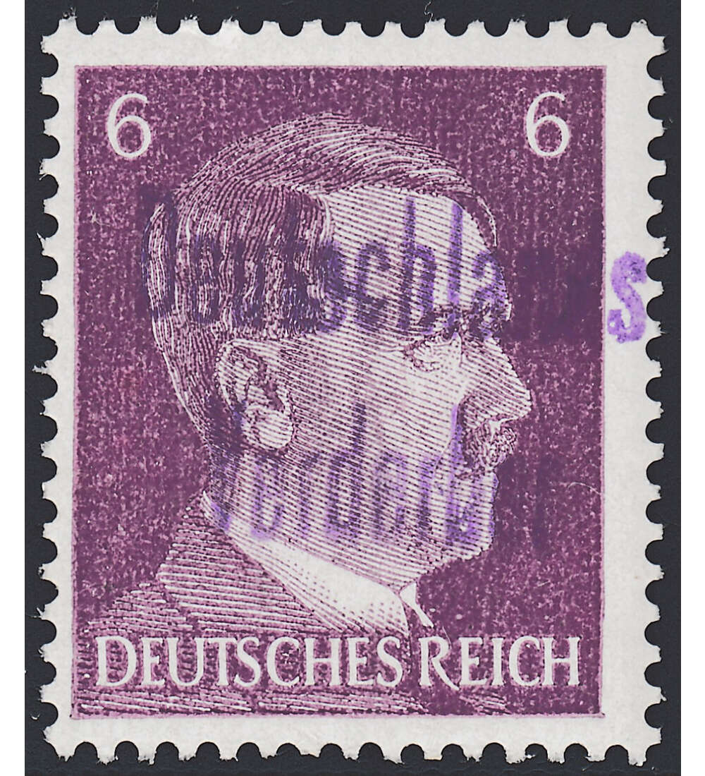 Dt. Lokalausgabe Meien Nr. 6 postfrisch  6 Pfg Hitler mit Aufdruck 
