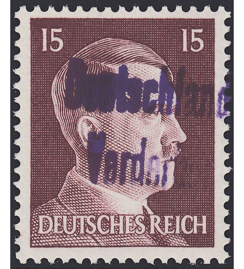 Dt. Lokalausgabe Meien Nr. 10 postfrisch  15 Pfg Hitler mit Aufdruck 