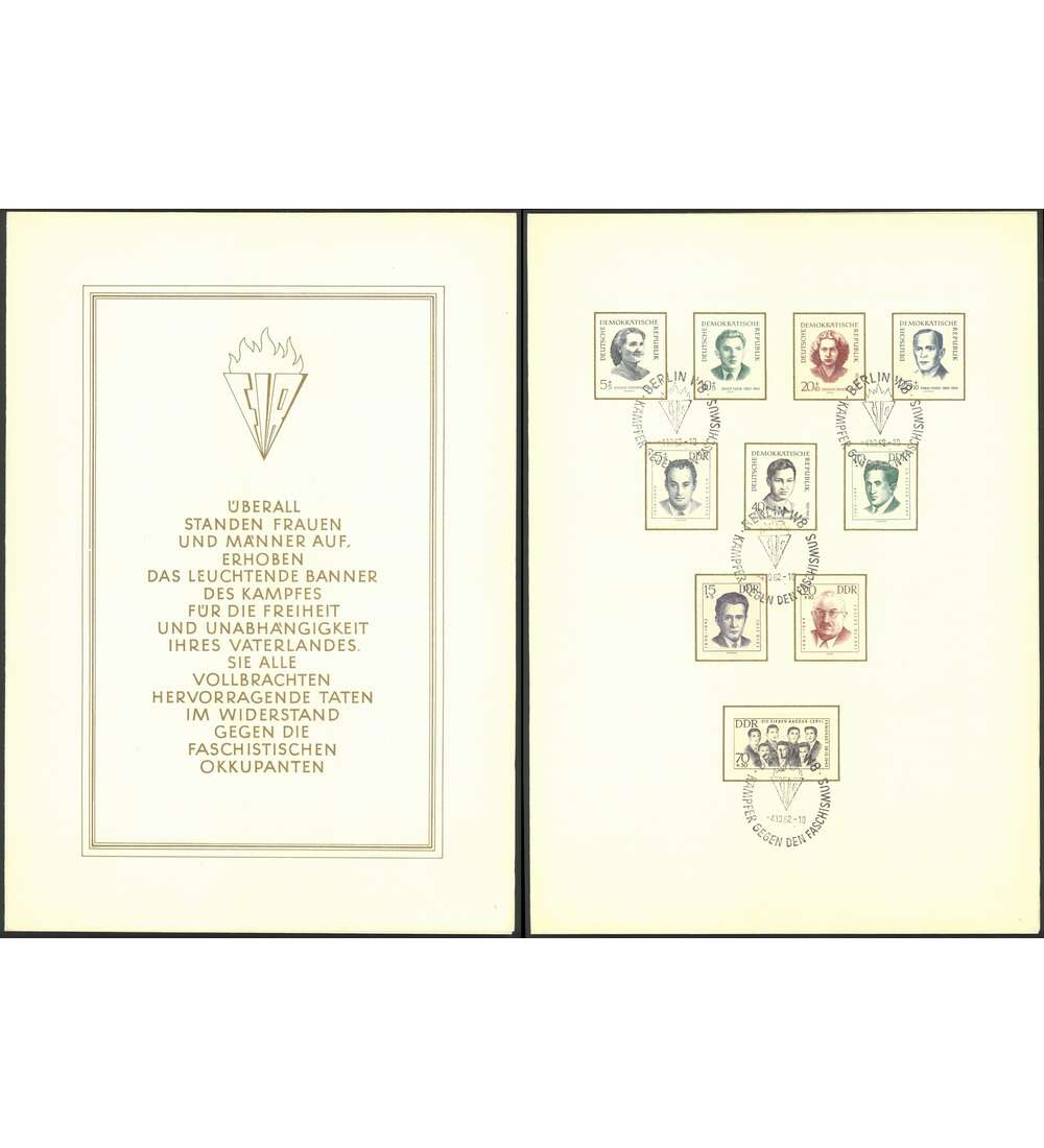 DDR - Klappfolder Spezial Widerstandsbewegung