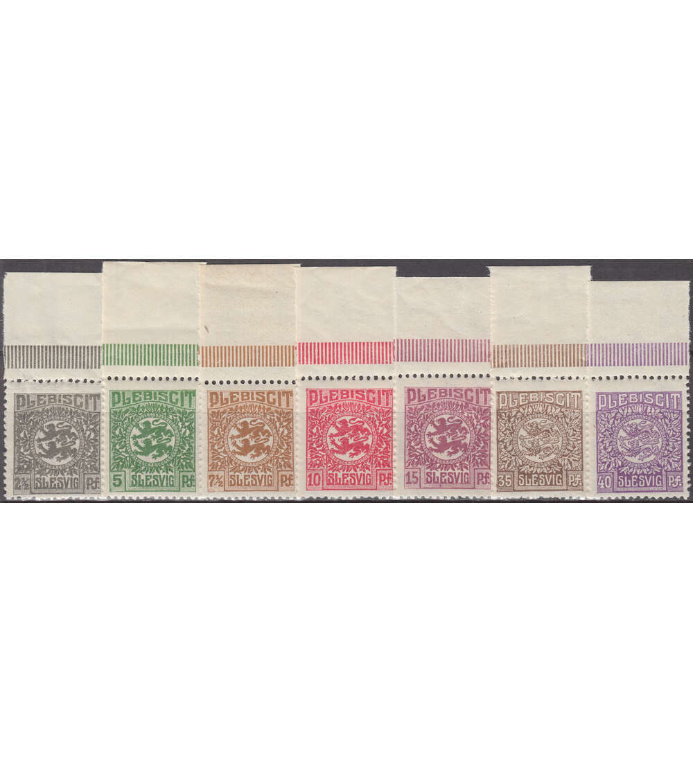 Dt. Abstimmung Schleswig 7 ver. postfrische Oberrnder