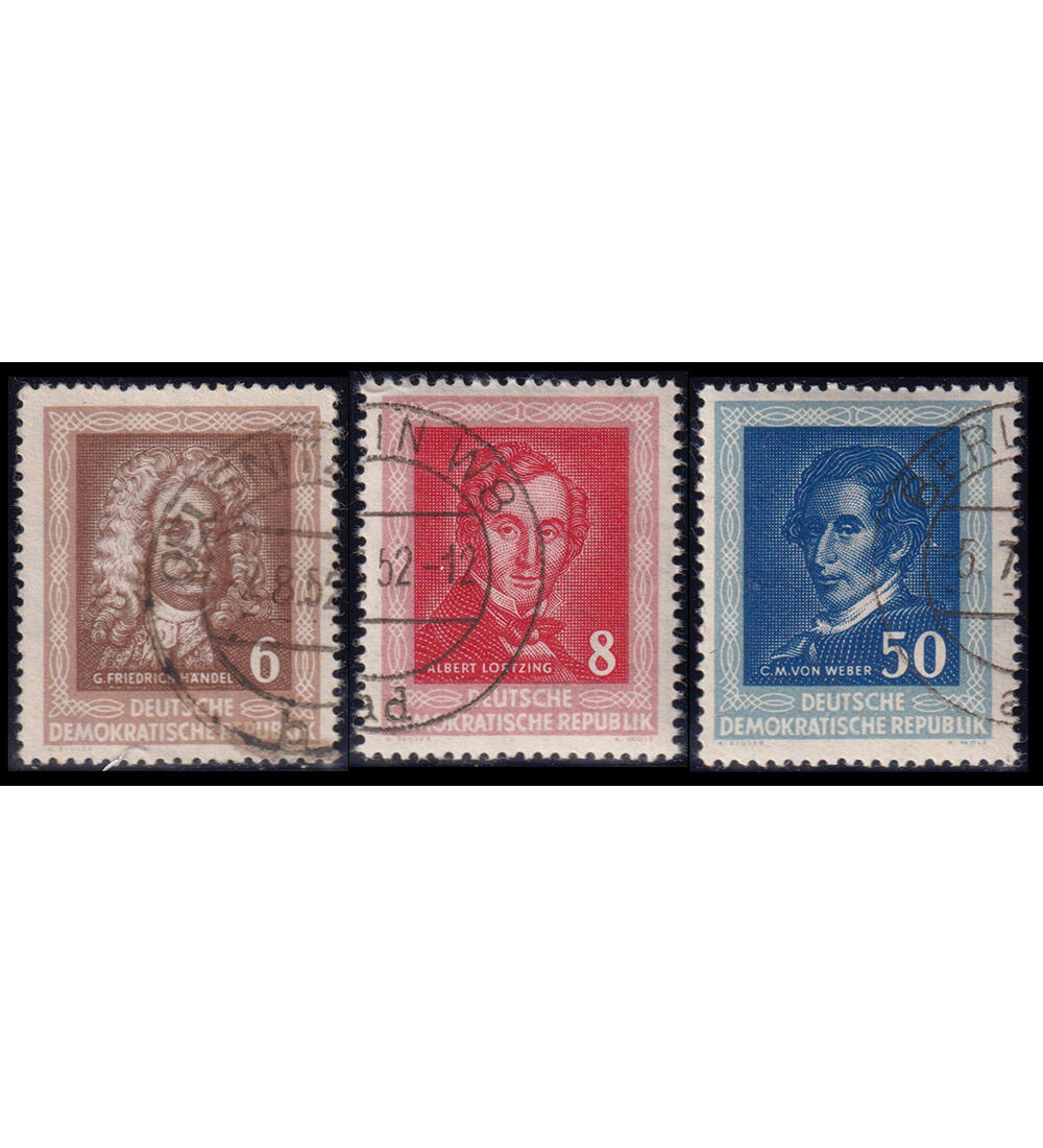 DDR - Sondermarken-Kollektion 100 verschiedene Werte mit Nr. 308-310 H�ndelfest