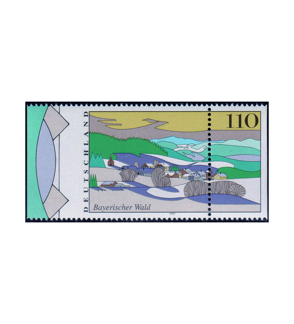 BRD - Verz�hnung postfrisch Nr. 1943 Bayerischer Wald rechts u. links ungez�hnt
