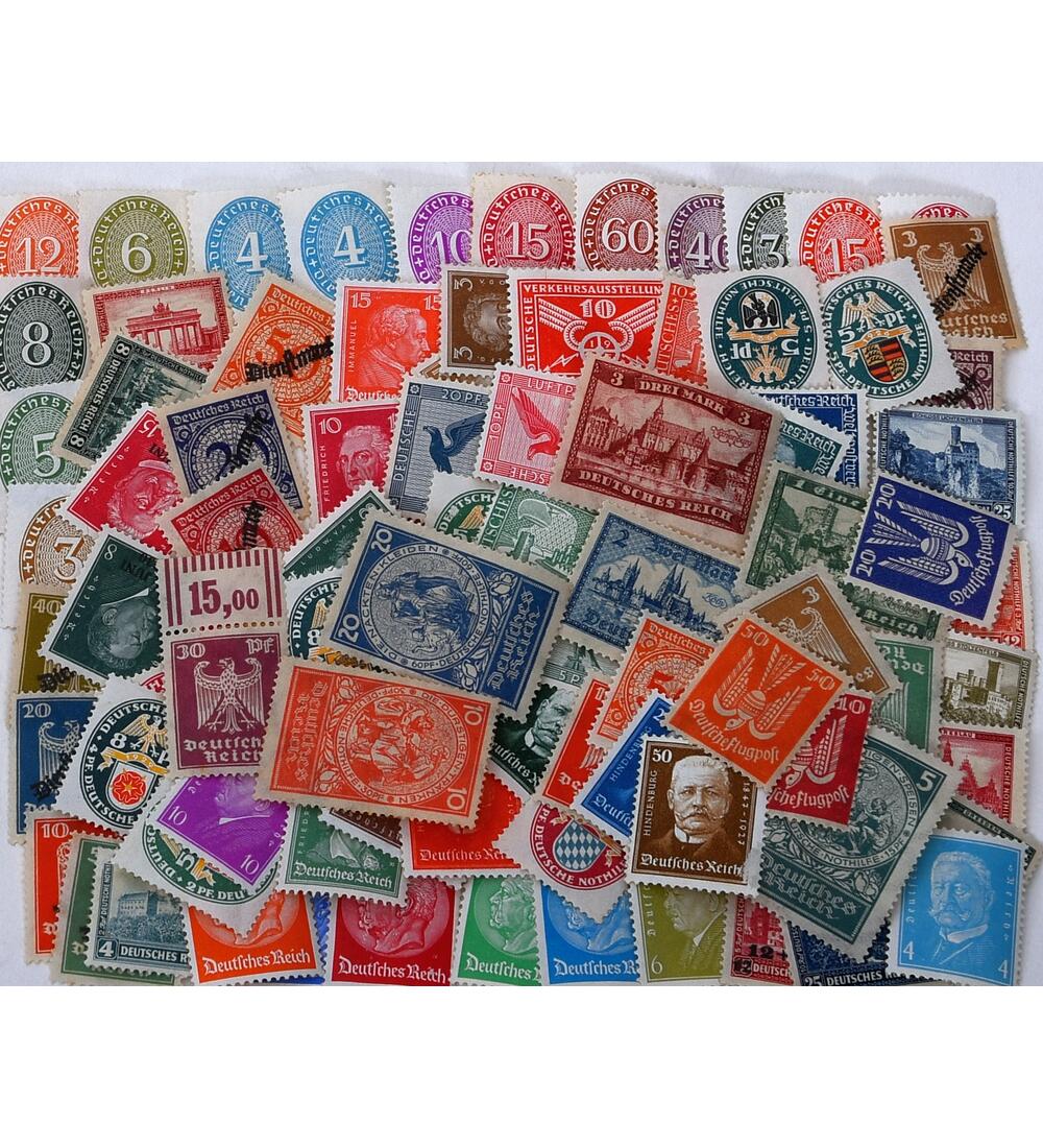 Deutsches Reich ungestempelt �ber 100 Werte von 1924-1932 in unterschiedlicher Qualit�t