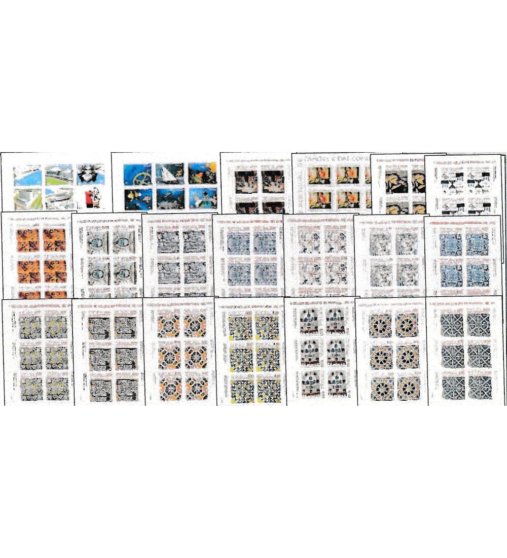 Portugal Kleinbogen - Lot von 20 verschiedenen Ausgaben