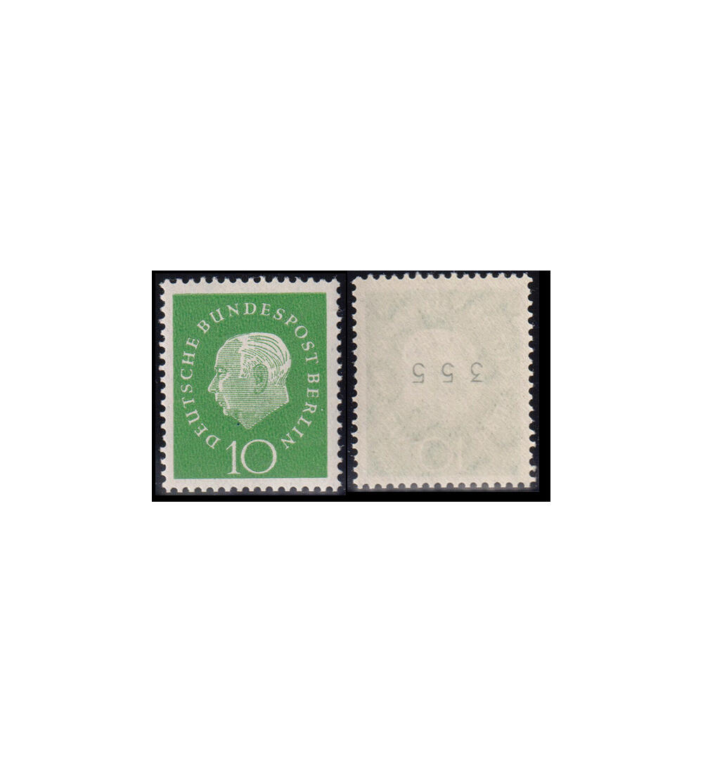 Berlin Rollenmarken postfrisch Nr. 183 R 10 Pfg. Heuss Medaillon