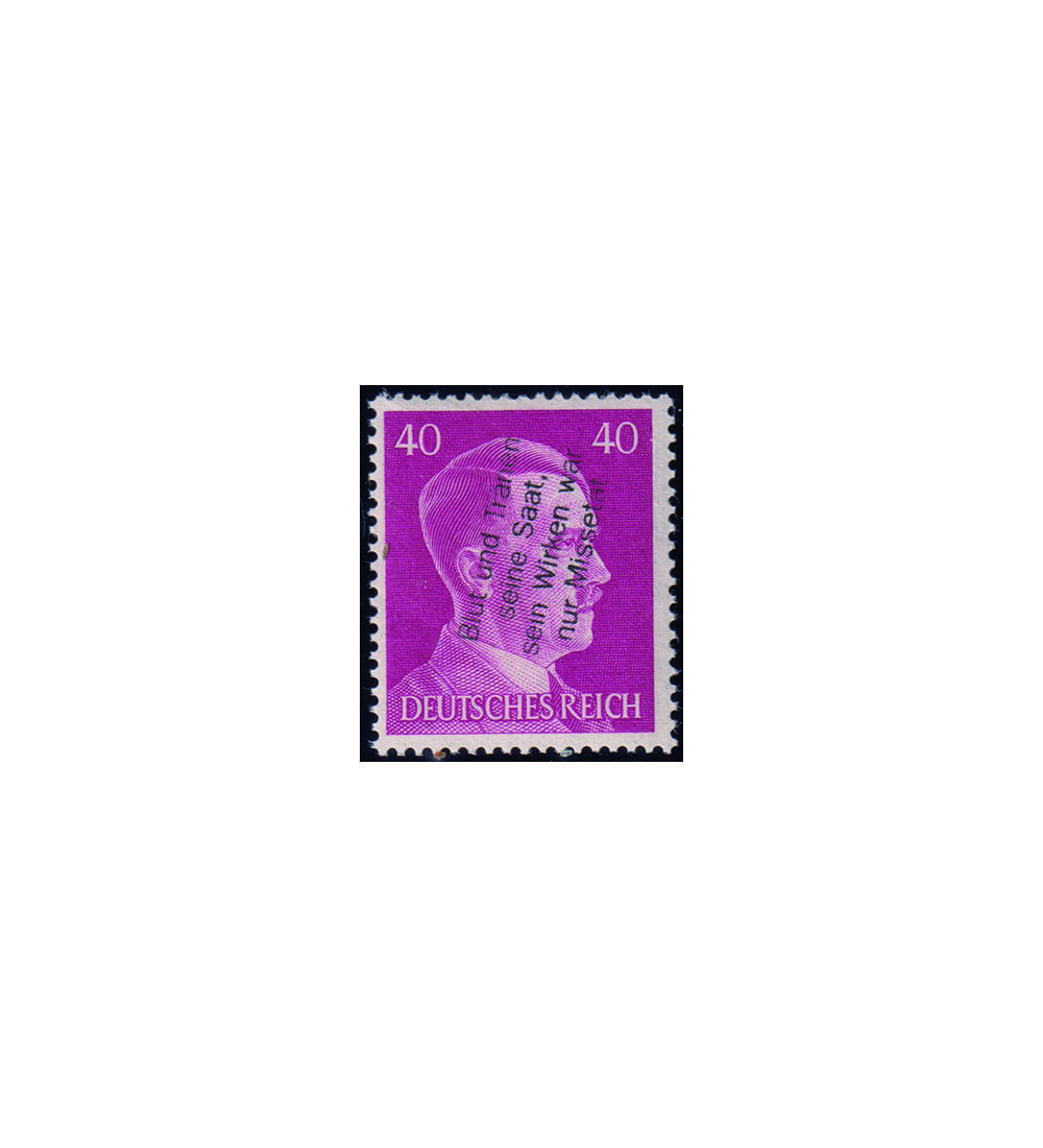 Lokalausgabe M�hlberg 40 Pfg. - Ausgabe Hitler postfrisch mit Aufdruck
