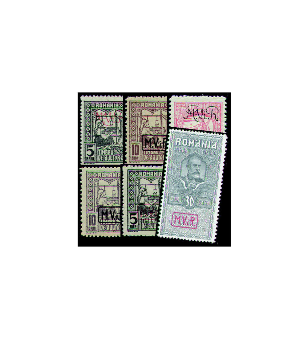 Deutsche Besetzung Rumnien postfrisch Nr. Z1y,Z3x,Z4,Z5a,FII+FVIII