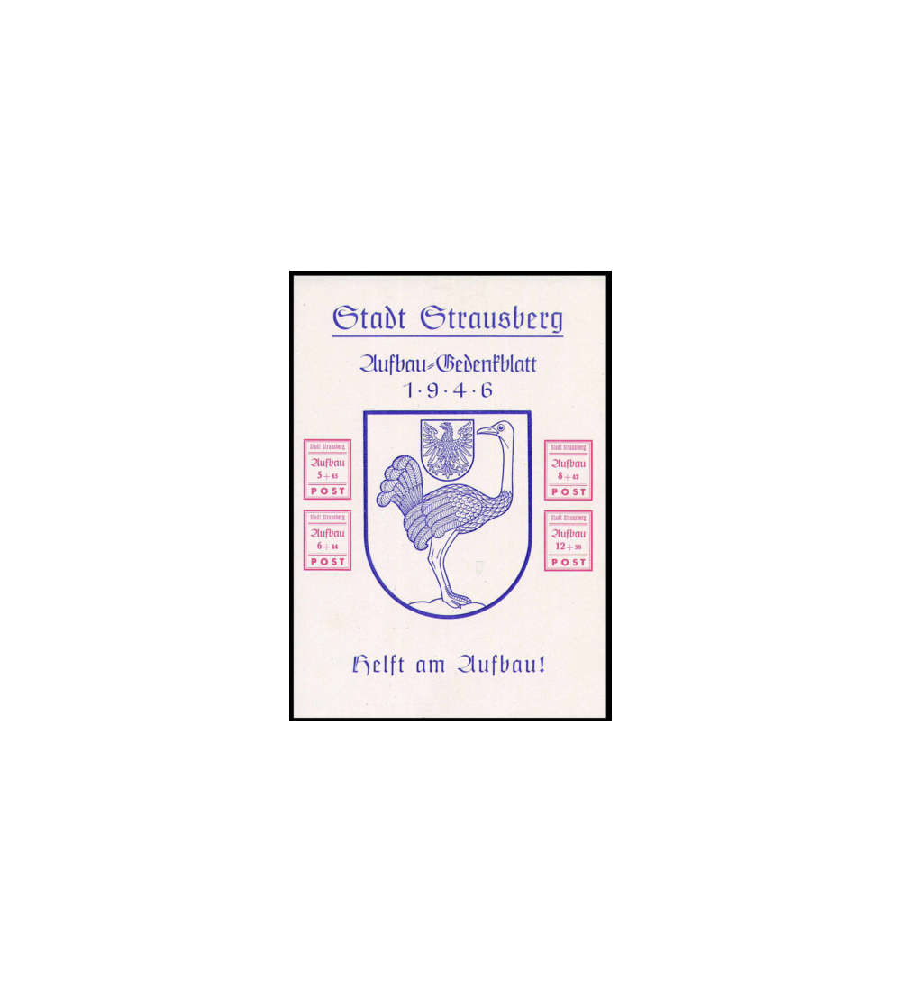Deutsche Lokalausgabe Strausberg Block 3