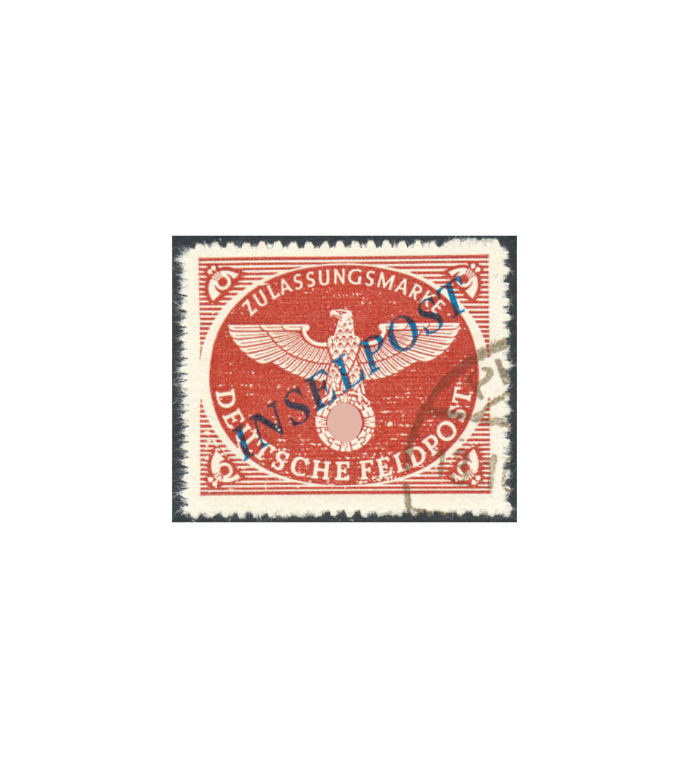 Deutsche Feldpost Nr. 10 B gestempelt Inselpost