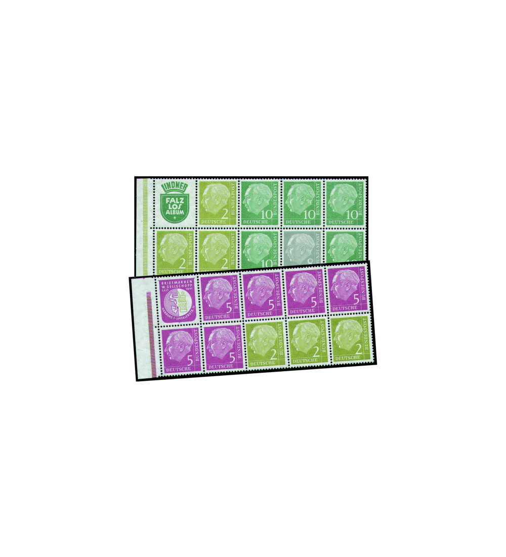 BRD Bund  Markenheftchenblatt Nr.6-7 postfrisch ** Heuss