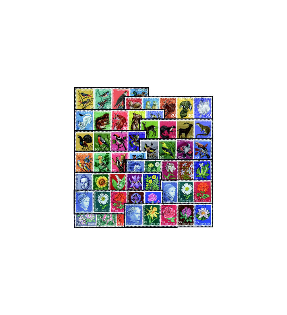 Schweiz 1960-71 Pro Juventute gestempelt komplett