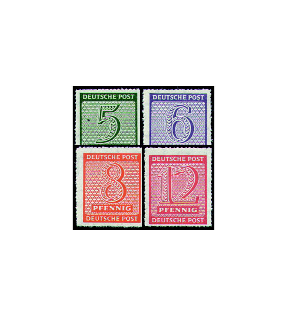 SBZ Nr. 116-119DX postfrisch geprft und signiert BPP Strh