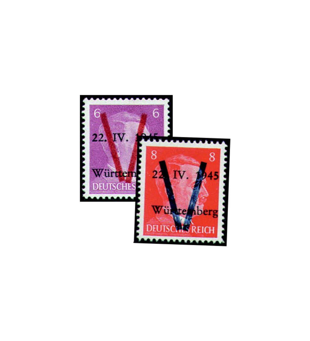 Deutsche Lokalausgabe Saulgau Nr. III+IV postfrisch