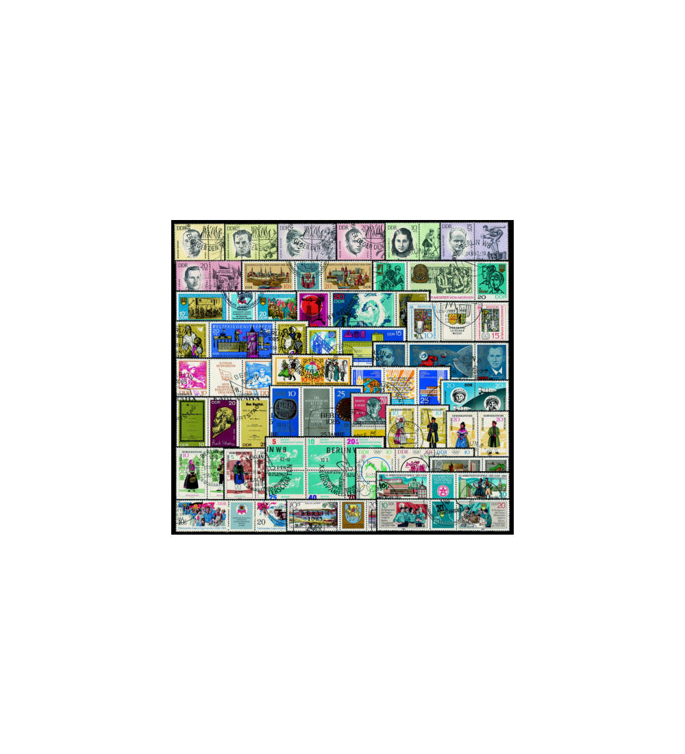 DDR 33 verschiedene Zusammendrucke gestempelt