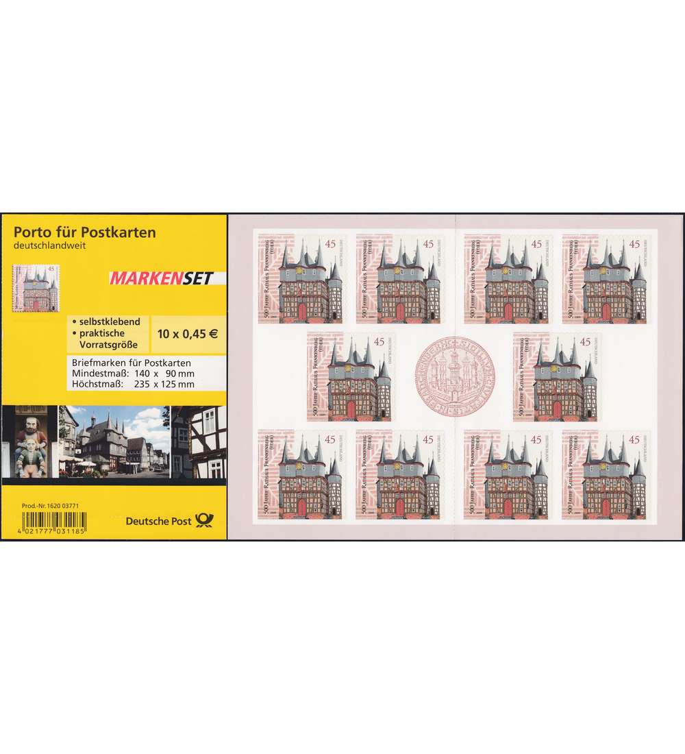 BRD Bund  Markenheft Nr. 78          Frankenberg 2009