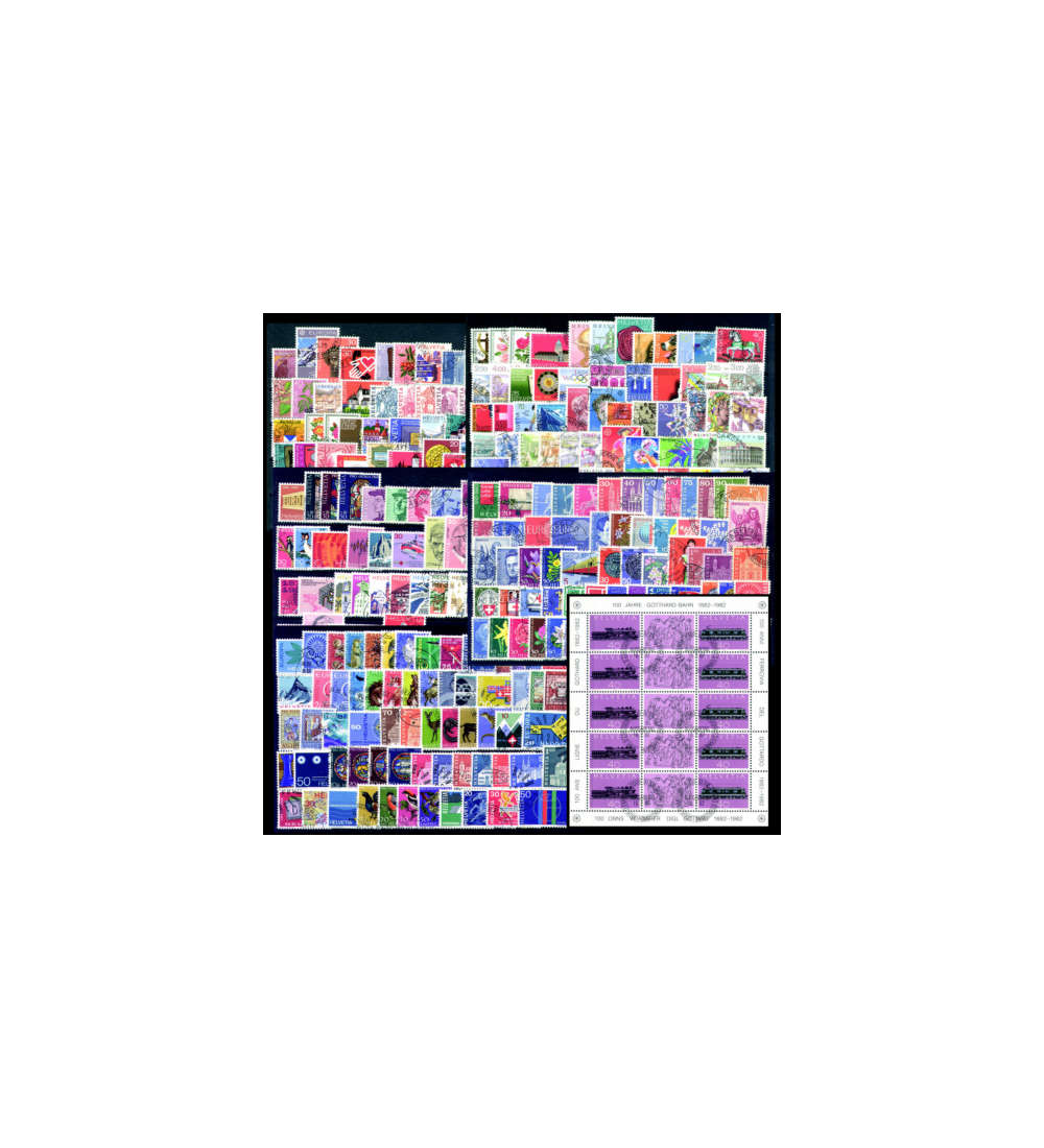 Schweiz Superkollektion gestempelt