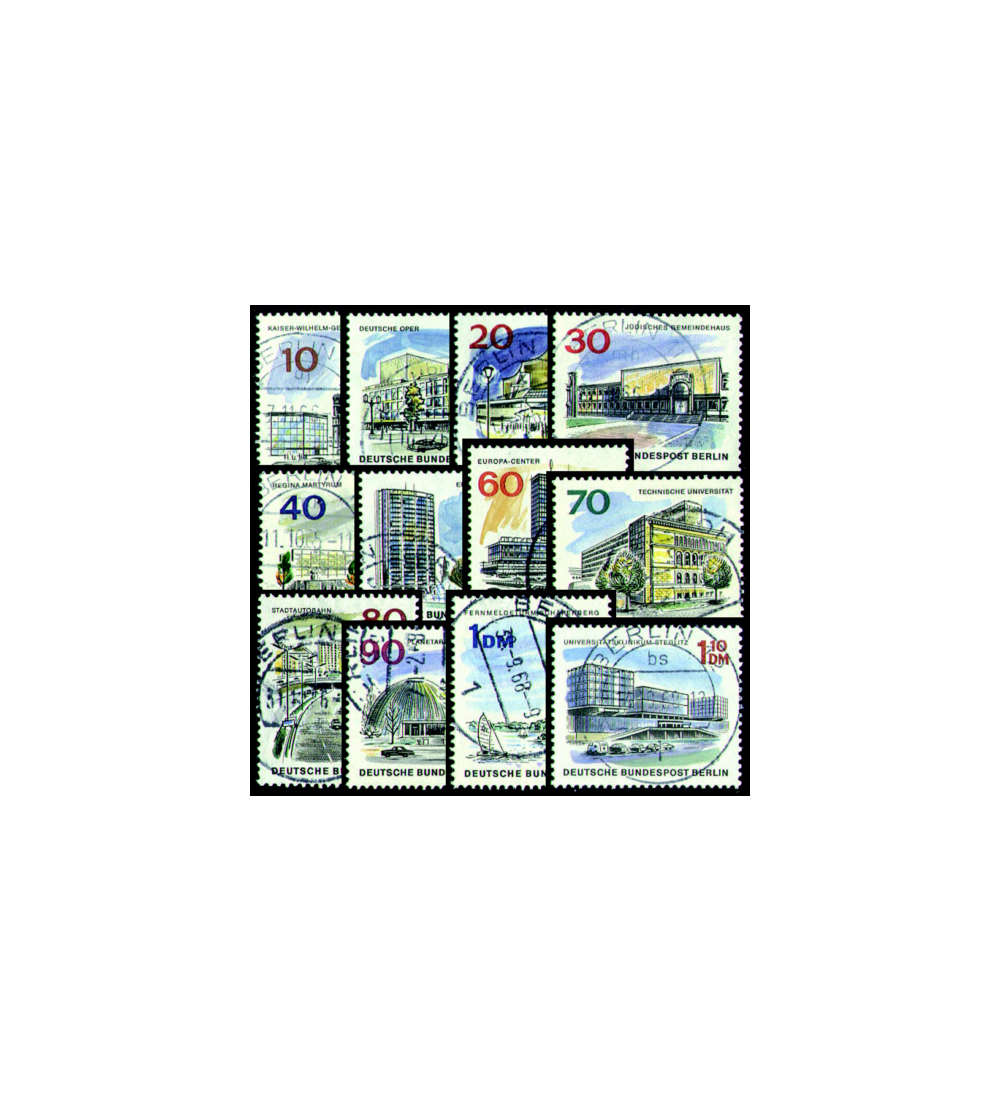 Berlin Komplettausgaben gestempelt mit Nr. 254-265