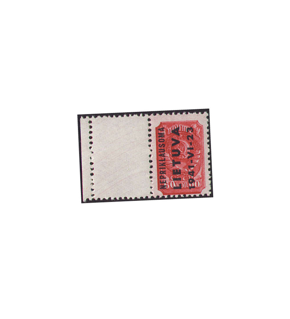 Deutsche Besetzung Litauen Nr. 8L postfrisch ** Leerfeld