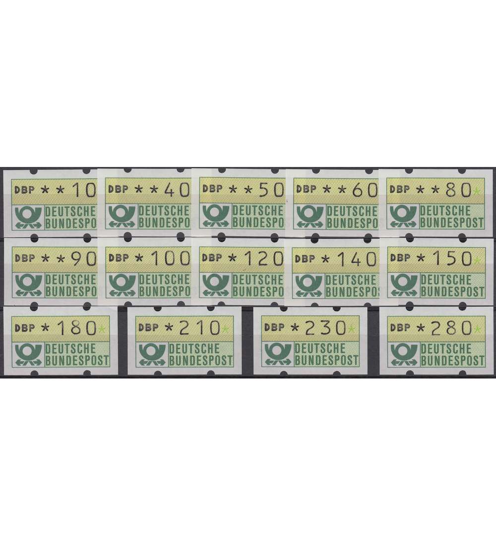 BRD Bund  ATM 1.2 14 Werte mit fettem Aufdruck postfrisch **