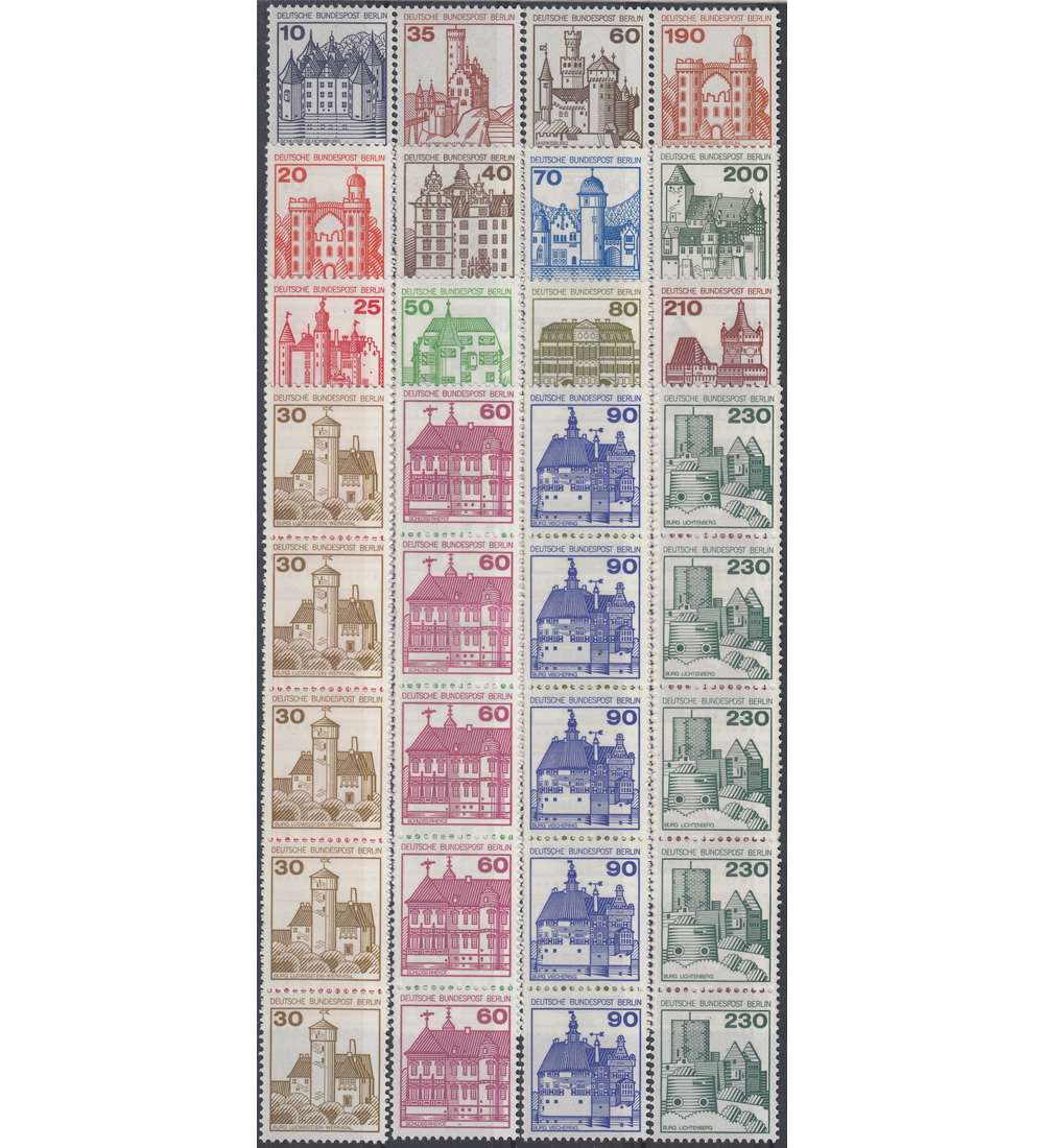 Berlin Burgen und Schlsser 16 Rollen-5er-Streifen postfrisch **