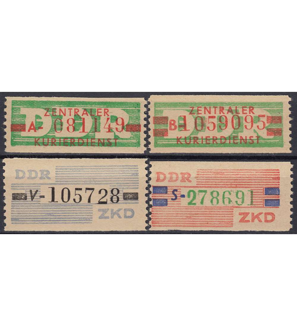 DDR ZKD Stze Nr. 26-27+30-31 postfrisch **