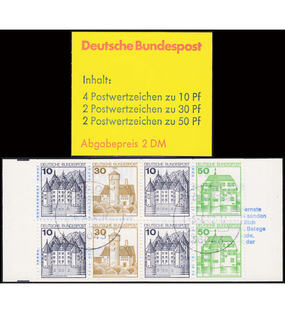 BRD Bund  Markenheft Nr. 22 gestempelt