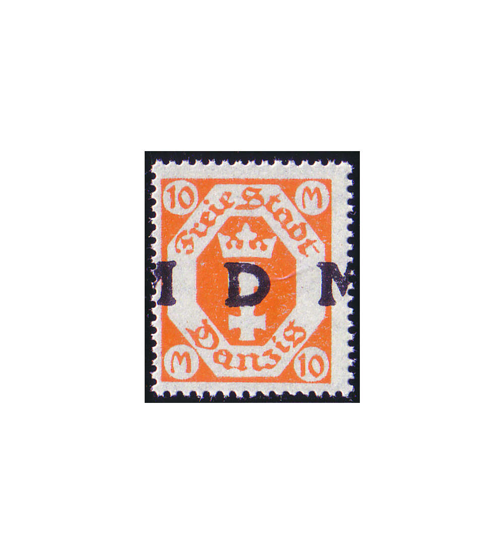 Danzig Dienstmarke Nr. 31y postfrisch** Verschobener DM-Aufdruck