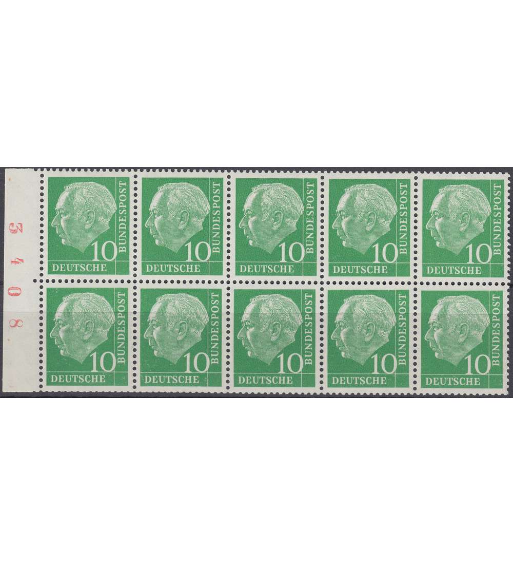 BRD Bund Heftchenblatt Nr. 10e postfrisch **