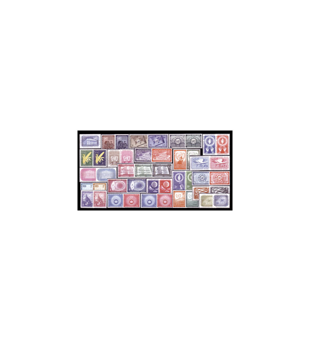 UNO New York postfrisch ** mit Nr. 31/32,33/34+35/36